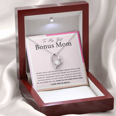 To My Best Bonus Mom - A Stepmom’s Love Necklace Set
