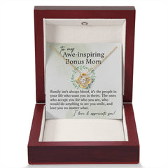 To My Bonus Mom – A Love Beyond Blood Necklace