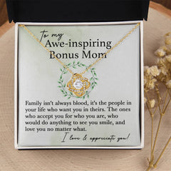 To My Bonus Mom – A Love Beyond Blood Necklace