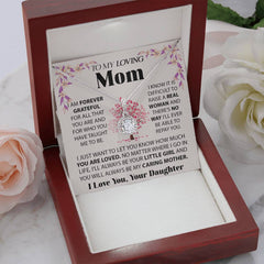 To My Loving Mom - A Daughter’s Heartfelt Gift Necklace Set