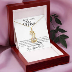 To My Loving Mom - A Son’s Unbreakable Bond Necklace