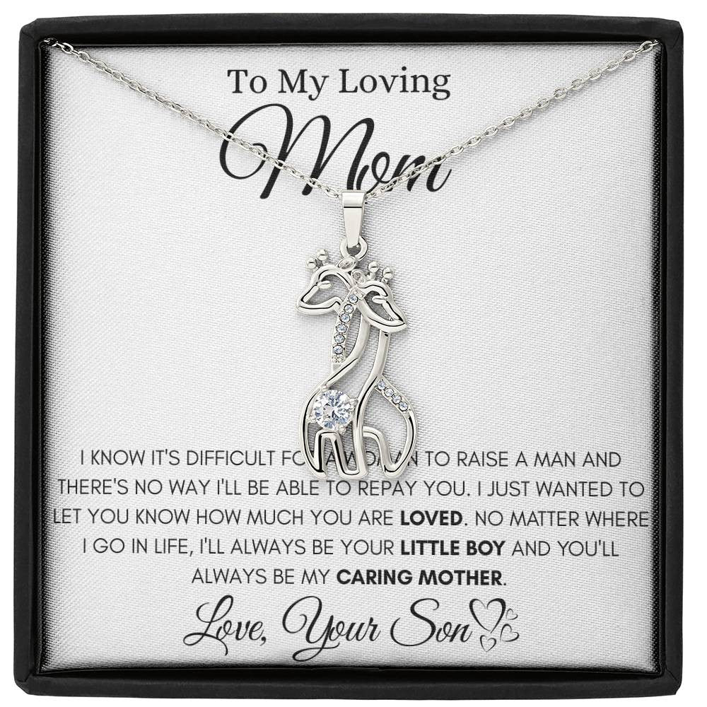 To My Loving Mom - A Son’s Unbreakable Bond Necklace