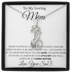 To My Loving Mom - A Son’s Unbreakable Bond Necklace