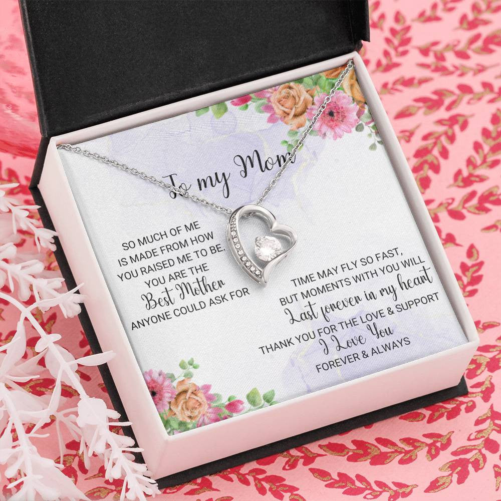 To My Mom - A Gift of Everlasting Love Necklace Set