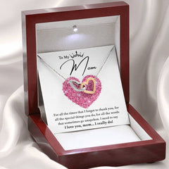 To My Mom - A Heartfelt Thank You Necklace Set