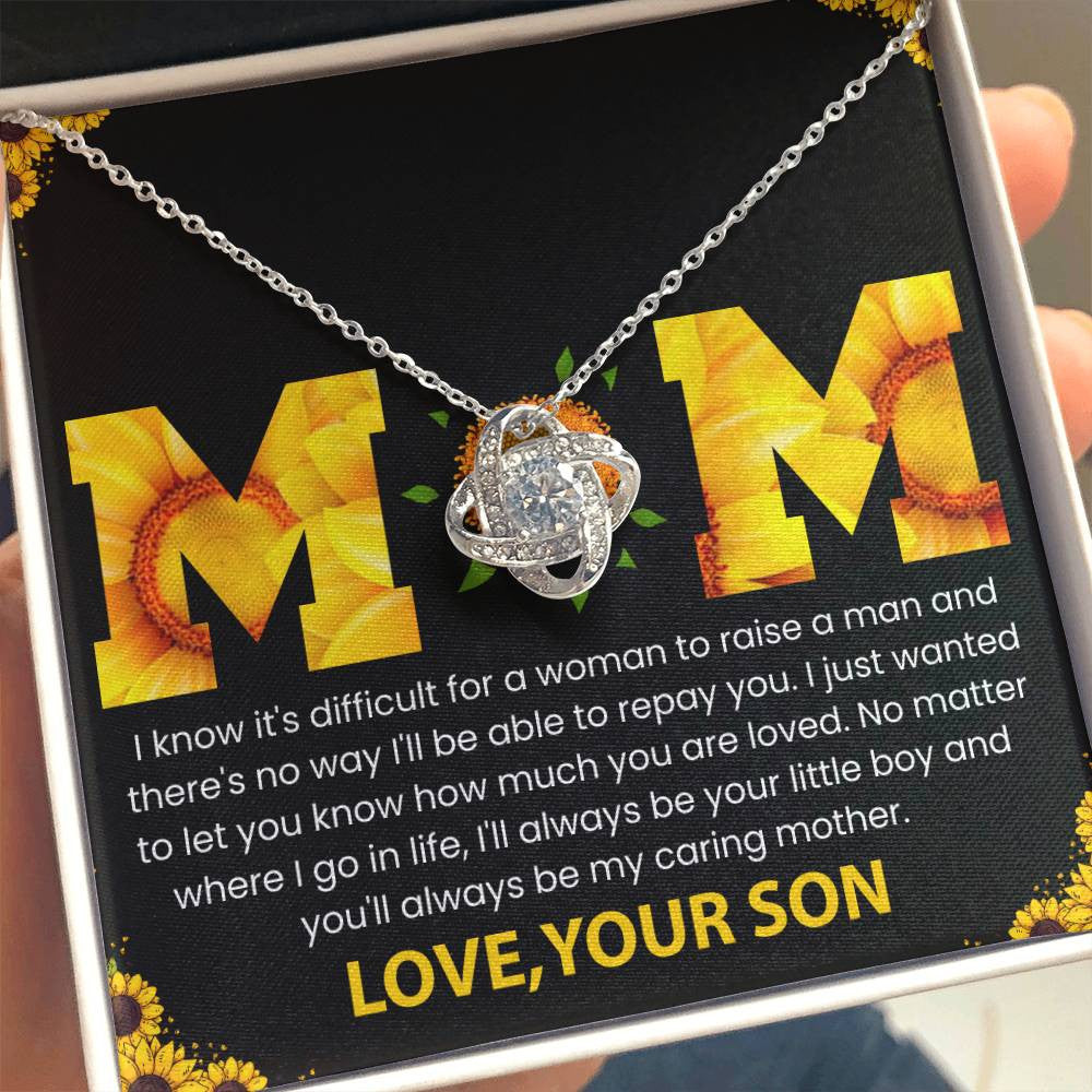 To My Mom - A Son’s Eternal Love Necklace