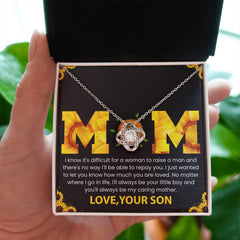 To My Mom - A Son’s Eternal Love Necklace