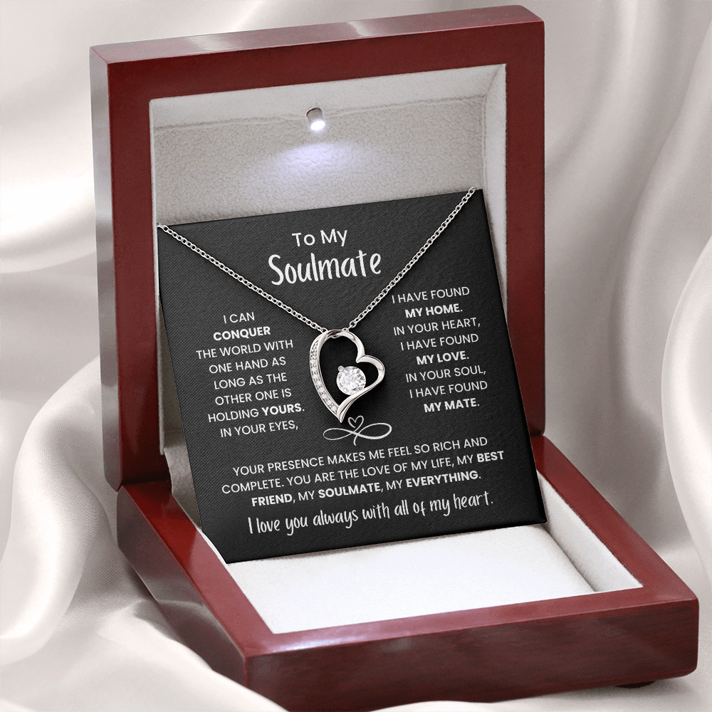 To My Soulmate - You're My Everything - Forever Love Necklace