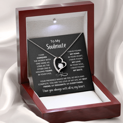 To My Soulmate - You're My Everything - Forever Love Necklace