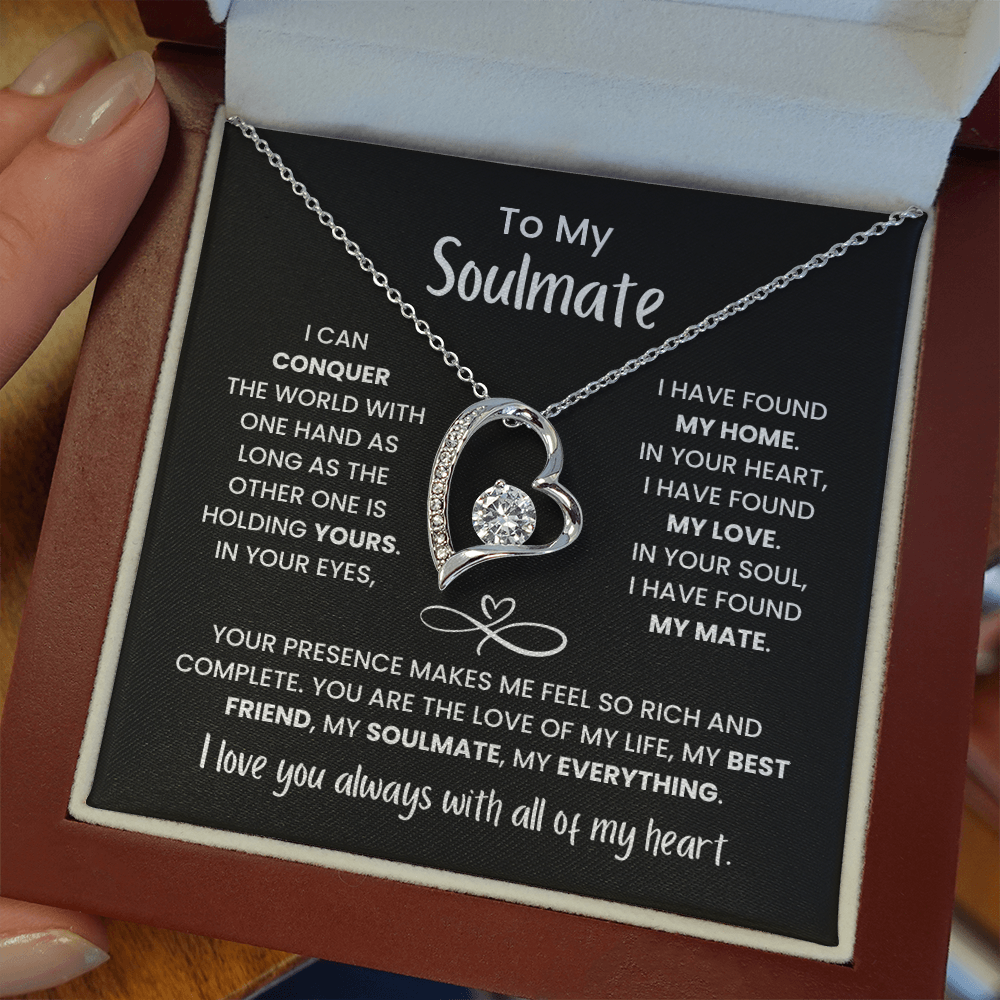 To My Soulmate - You're My Everything - Forever Love Necklace