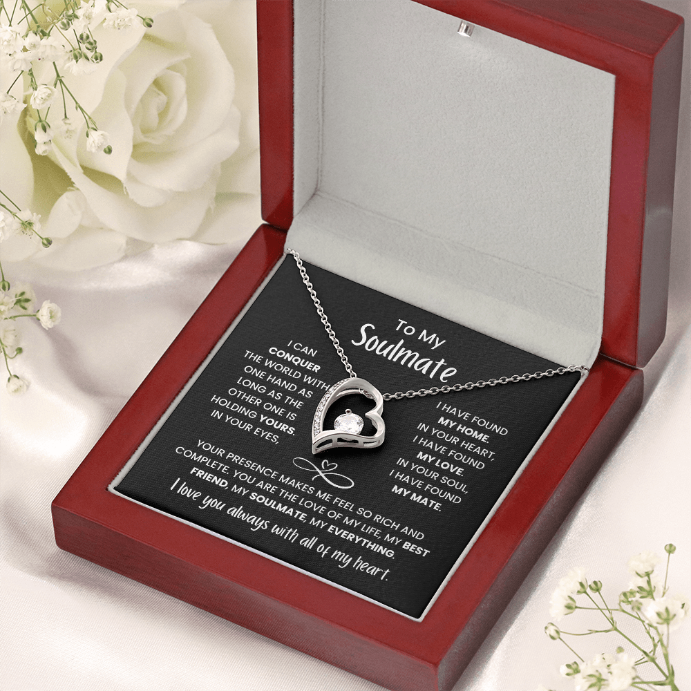 To My Soulmate - You're My Everything - Forever Love Necklace