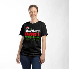 Santa’s Favorite Mother-in-Law – Funny Christmas Tee