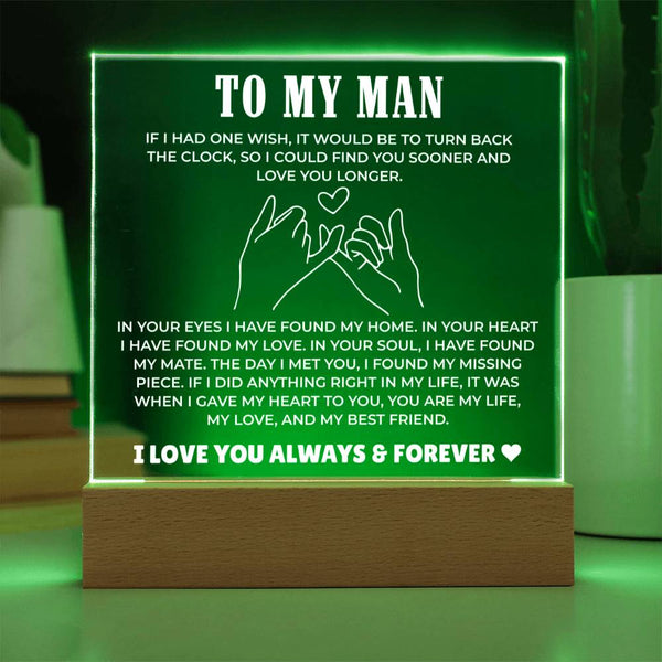 To My Man - You're My Love Plaque