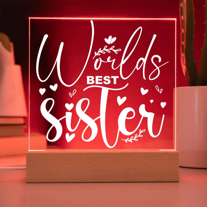 World’s Best Sister – No Competition Plaque