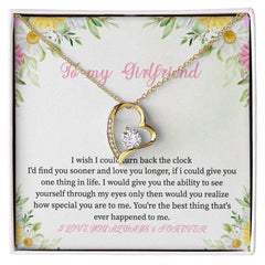 To My Girlfriend – My Love, My Forever Necklace Gift