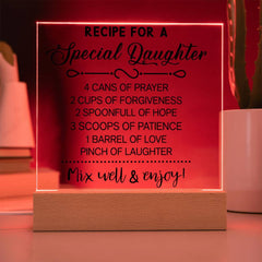 Recipe for a Daughter – Love in Every Spoonful Plaque