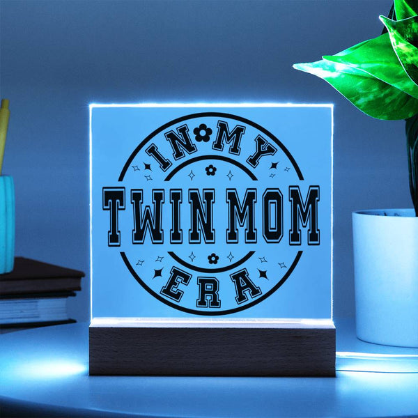 In My Twin Mom Era – Bold Round Acrylic Plaque