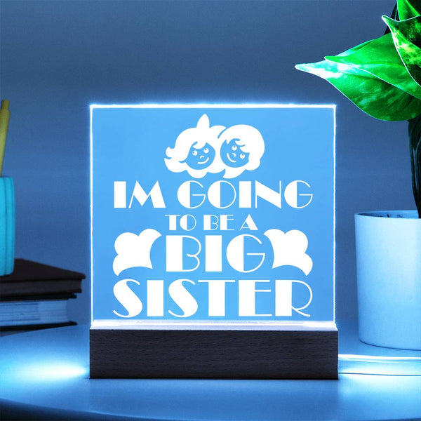 I’m Going to Be a Big Sister Plaque