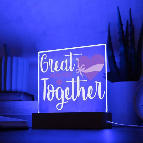 Great MOMents Together – Heart Bow Edition Plaque