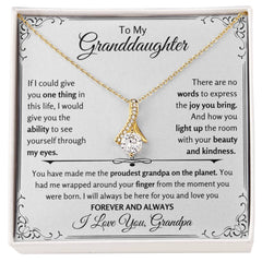 Beautiful Necklace for Granddaughter, Elegant Jewelry, Thoughtful Gift Idea, Alluring Beauty Necklace