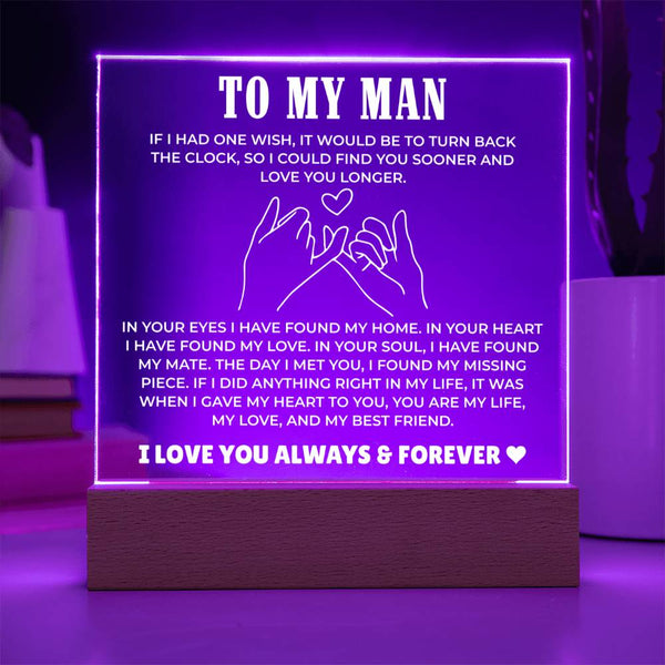 To My Man - You're My Love Plaque