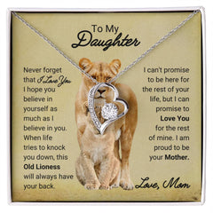 To My Daughter - 'Old Lioness' Promise Necklace from Mom