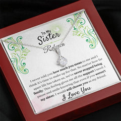To My Sister Necklace – Always Chosen, Always Loved