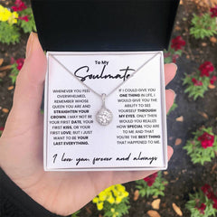 To My Soulmate – My Queen, My Forever Necklace Gift