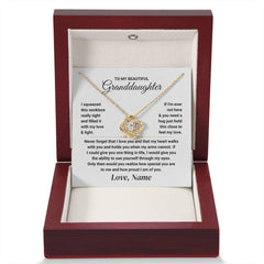 Delicate Necklace Gift for Granddaughter, Elegant Jewelry With Timeless Beauty, Love Knot Necklace