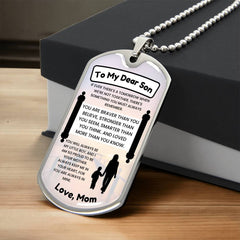 Dog Tag for Son from Mom – A Heartfelt Reminder of a Mother's Love