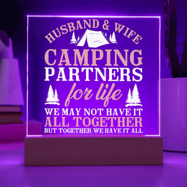 Camping Partners for Life – We Have It All Plaque