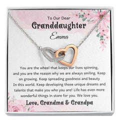 To Our Dear Granddaughter - You Are the Light of Our Lives, Love Grandma & Grandpa