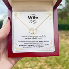 To My Wife - We Are A Team - Unbreakable Bond Necklace