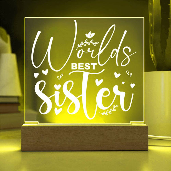 World’s Best Sister – No Competition Plaque