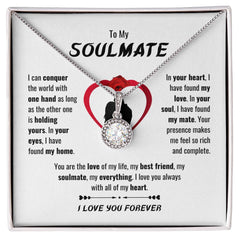 Future Wife Necklace Gift, Romantic Jewelry For Fiancée, Soulmate Pendant, Anniversary Gift For Her