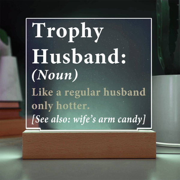 Trophy Husband – Hotter Than Average Plaque
