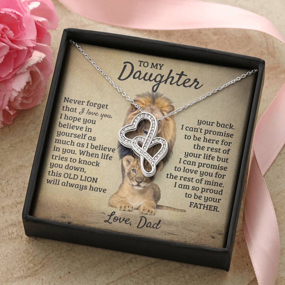 To My Daughter - This Old Lion Proud Of You - Necklace