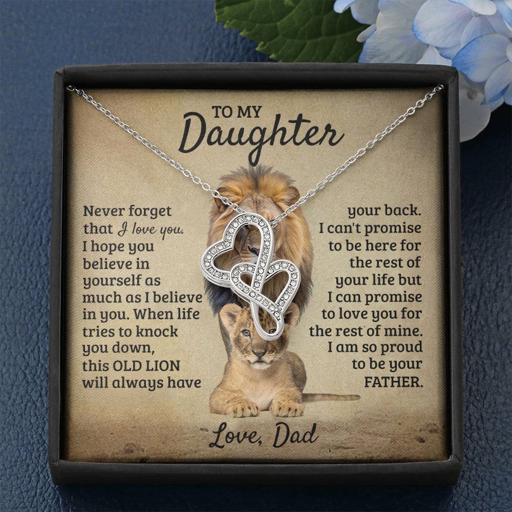 To My Daughter - This Old Lion Proud Of You - Necklace