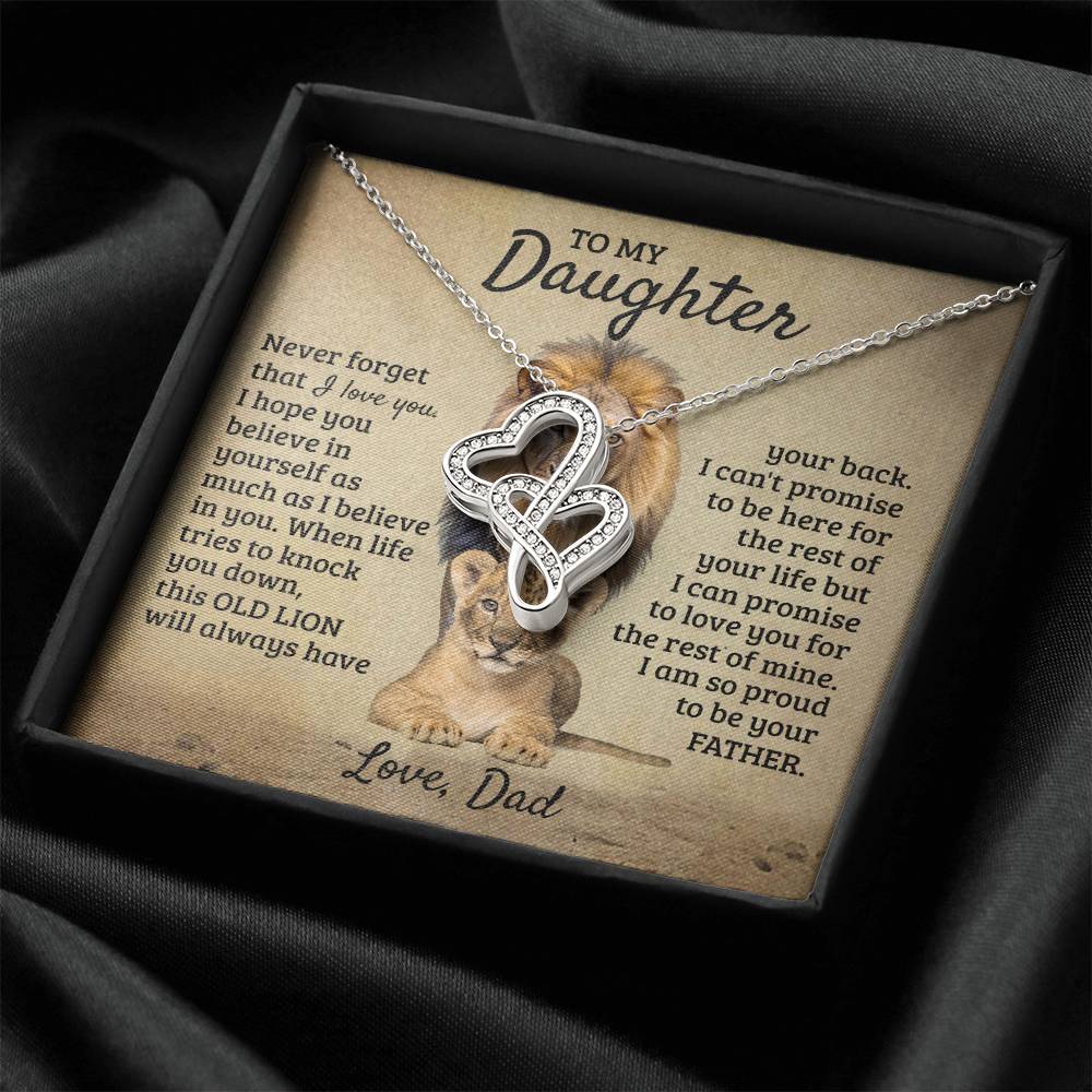 To My Daughter - This Old Lion Proud Of You - Necklace