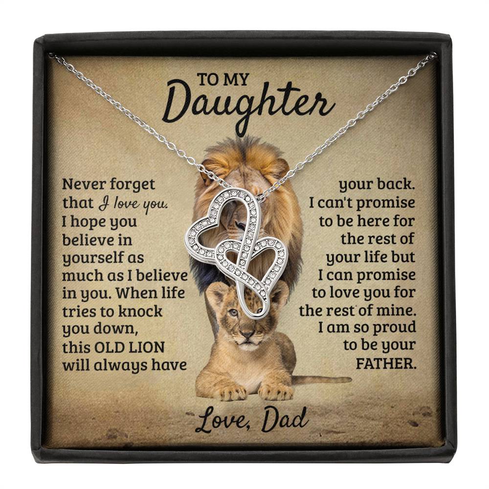 To My Daughter - This Old Lion Proud Of You - Necklace