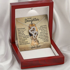 To My Daughter - This Old Lion Proud Of You - Necklace