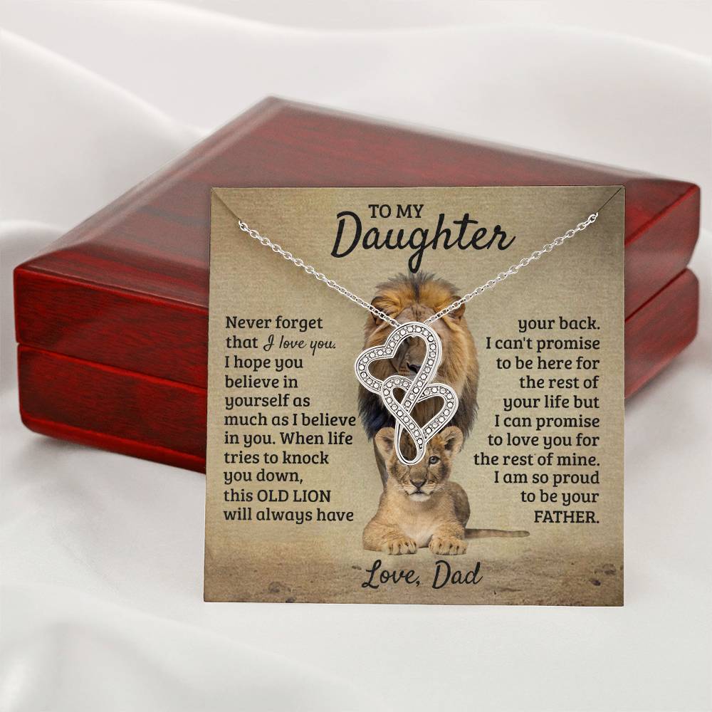 To My Daughter - This Old Lion Proud Of You - Necklace