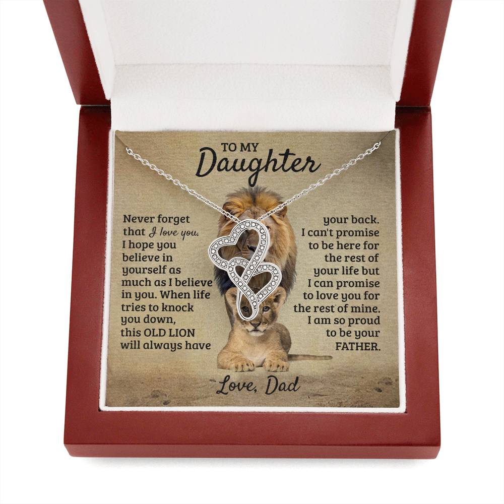 To My Daughter - This Old Lion Proud Of You - Necklace