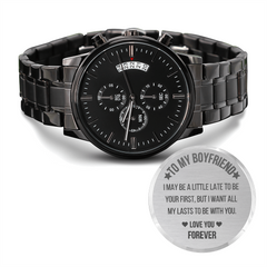 Gift For Him, Personalized Men's Engraved Watch, Romantic Jewelry For Boufriend,