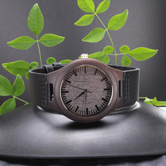 Custom Graduation Watch For Him, Engraved Gift To Celebrate His Success, Engraved Wooden Watch