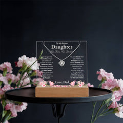 To My Daughter - No Rain, No Flowers - Heartfelt Gift Set From Dad