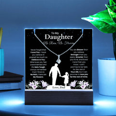 To My Daughter - No Rain, No Flowers - Heartfelt Gift Set From Dad