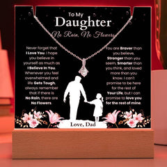 To My Daughter - No Rain, No Flowers - Heartfelt Gift Set From Dad