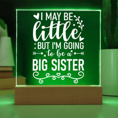 Little Now, Big Sister Soon Plaque