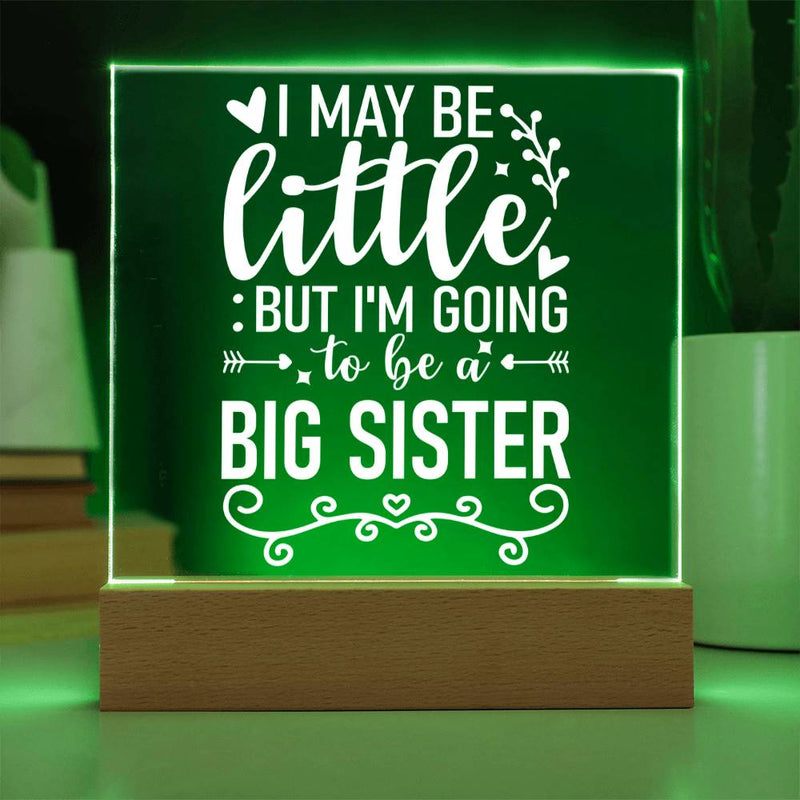 Little Now, Big Sister Soon Plaque